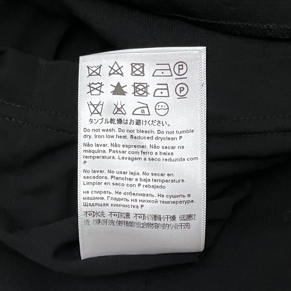 Escada Size 34 Classic Black Dress Ruched V-Neck Faux Wrap Cocktail Knit US 4 XS - Picture 7 of 8